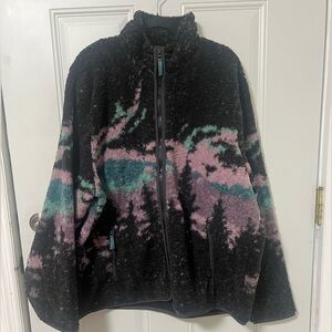 Abercrombie & Fitch Black and Pink Jacket